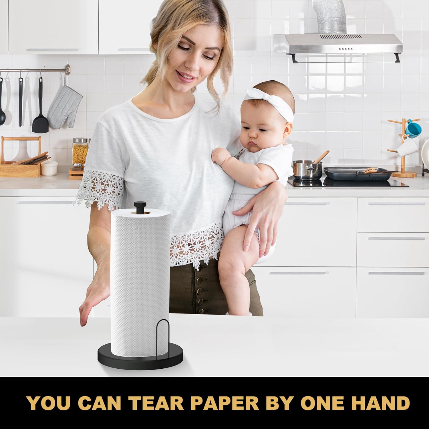 Damped Kitchen Paper Towel Holder