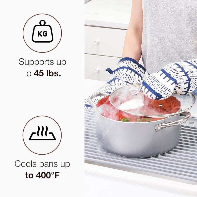Multipurpose Roll-Up Dish Drying Rack