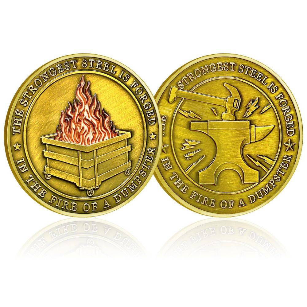 Dumpster Challenge Fire Coin