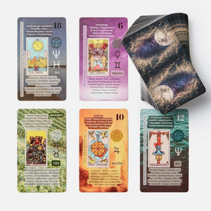 Tarot cards with meaning on it
