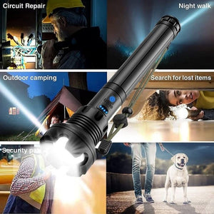 🔥LAST DAY SALE 49% OFF🔥 - LED Rechargeable Tactical Laser Flashlight 3000 High Lumens