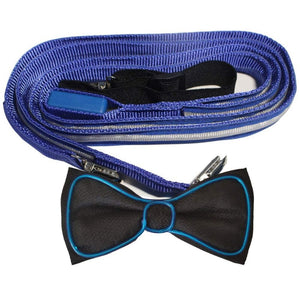 Light Up Men's LED Suspenders and Bow Tie Combo