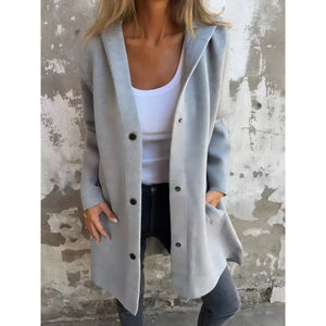 ✨Casual Single Breasted Hooded Jacket For Autumn