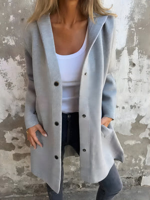 ✨Casual Single Breasted Hooded Jacket For Autumn