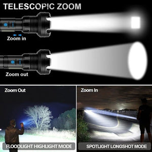 🔥LAST DAY SALE 49% OFF🔥 - LED Rechargeable Tactical Laser Flashlight 3000 High Lumens