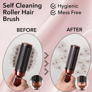 Self Cleaning Hair Brush Comb-Package A