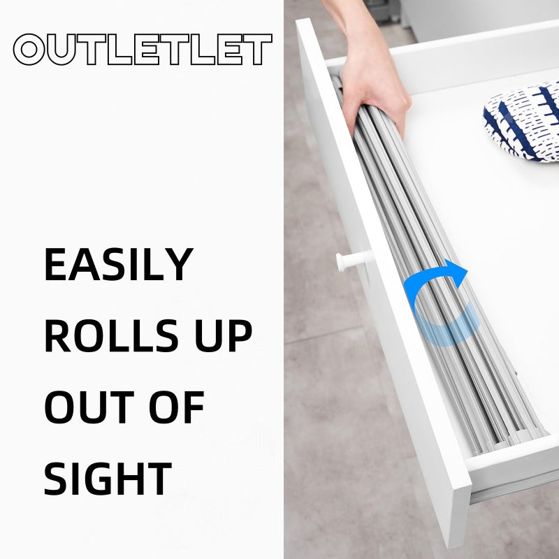 Multipurpose Roll-Up Dish Drying Rack