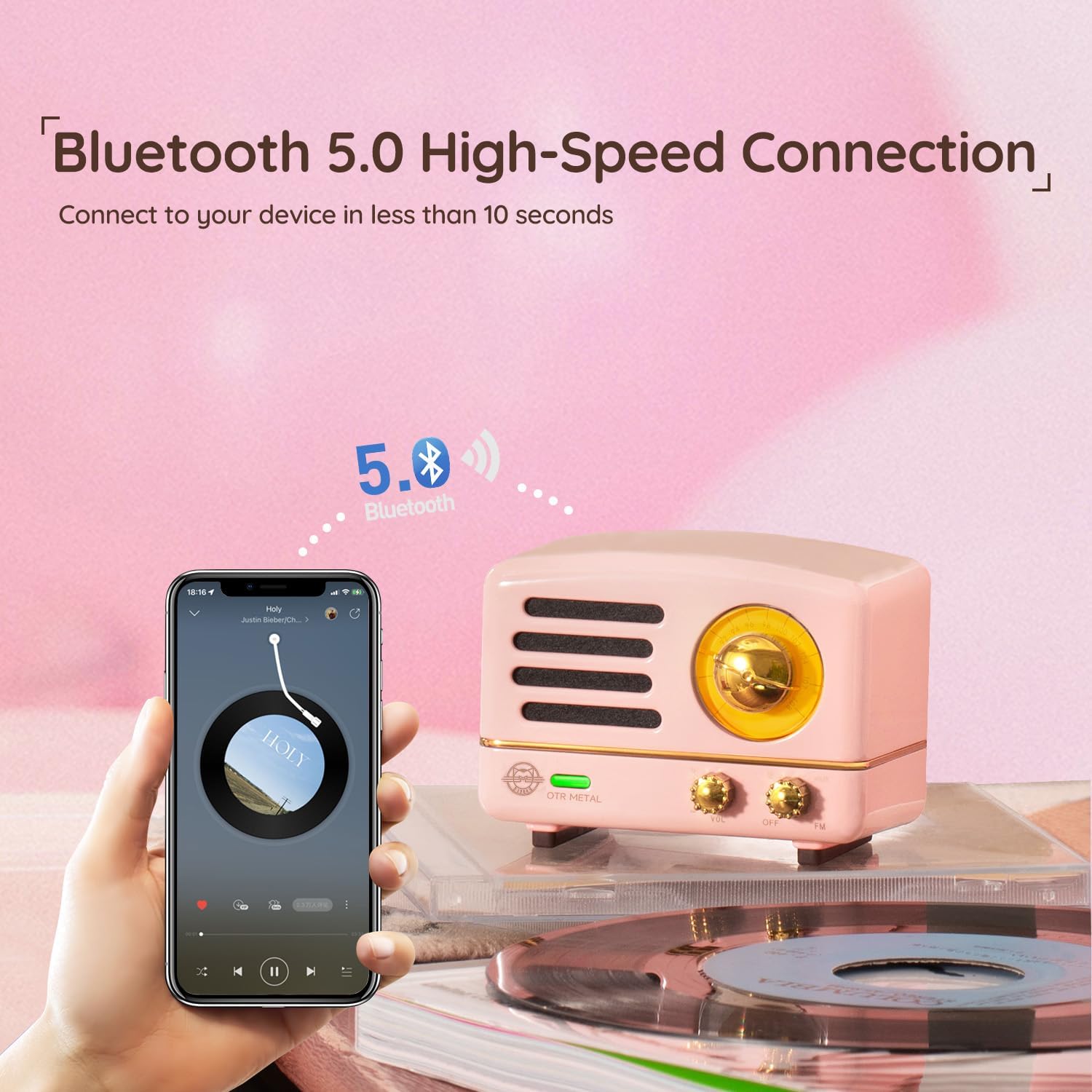 OTR Metal Retro Bluetooth Speaker