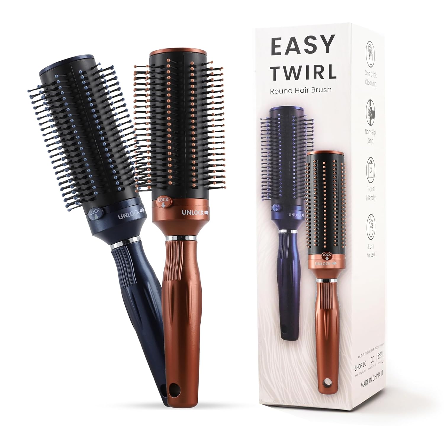 Self Cleaning Hair Brush Comb-Package B