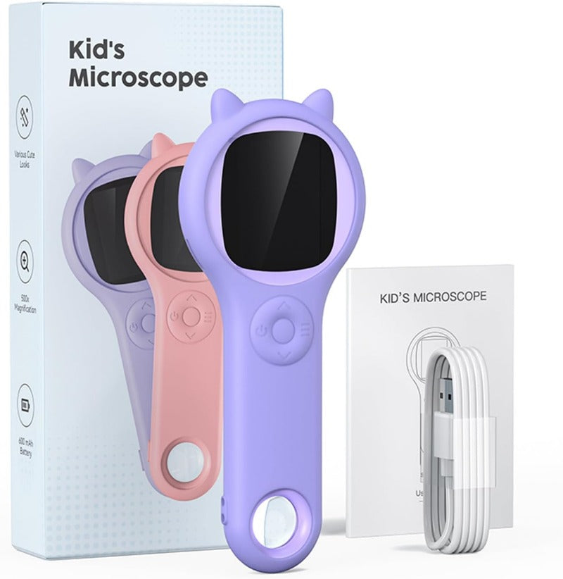Microscope for Kids Portable Handheld Magnify Glass for Kids