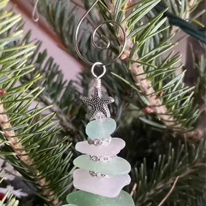 Sea Glass Christmas Tree Ornament