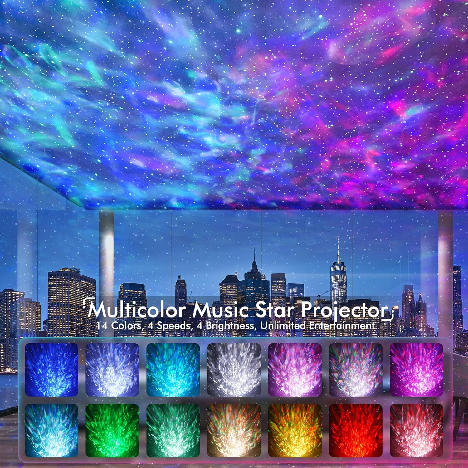 Latest Model 4 in 1 Galaxy Projector