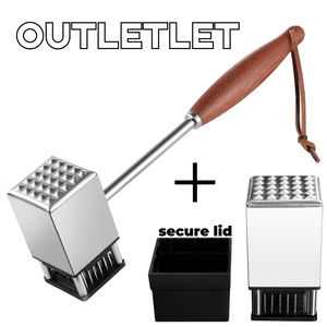 Dual-Purpose Meat Tenderizer Mallet