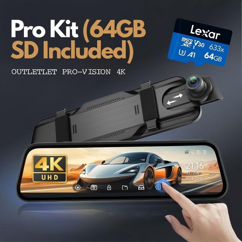 10" Elite | 4K Front + 2K Rear Smart Streaming Mirror