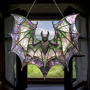 Bat Purple Acrylic Window Hanging