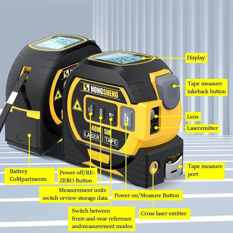 Infrared Laser Tape Measuring