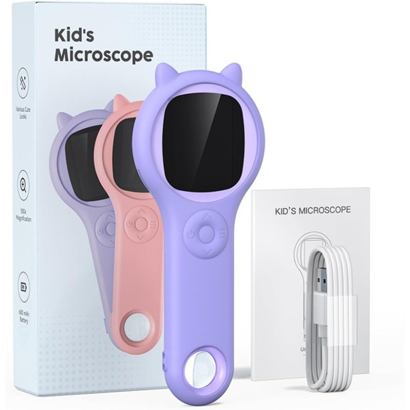 Microscope for Kids Portable Handheld Magnify Glass for Kids