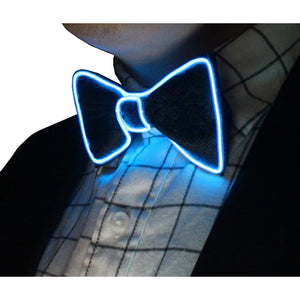 Light Up Men's LED Suspenders and Bow Tie Combo